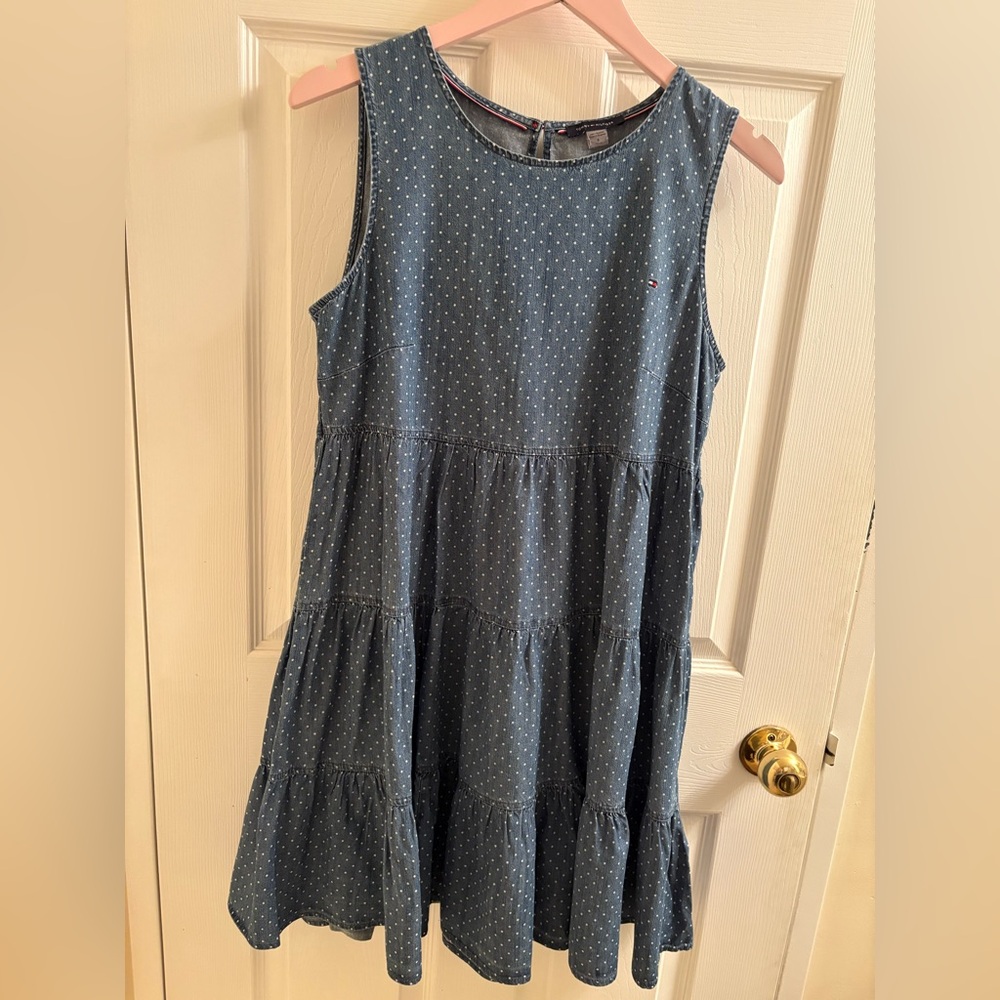 Tommy Hilfiger Blue Polka Dot Casual Dress